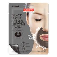 Гидрогелевая маска для зоны вокруг рта Purederm Black Food MG:gel Lip Zone Mask